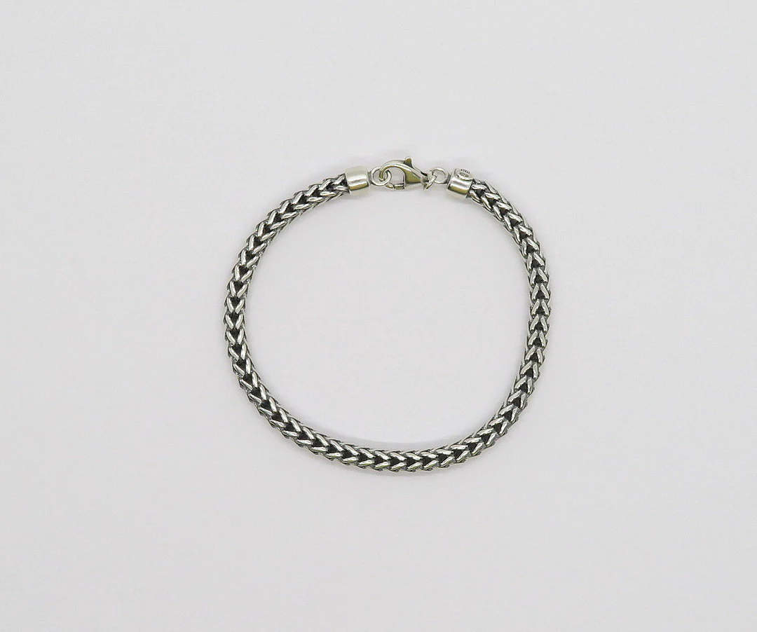Sterling Silver Franco Link Bracelet - Image 3