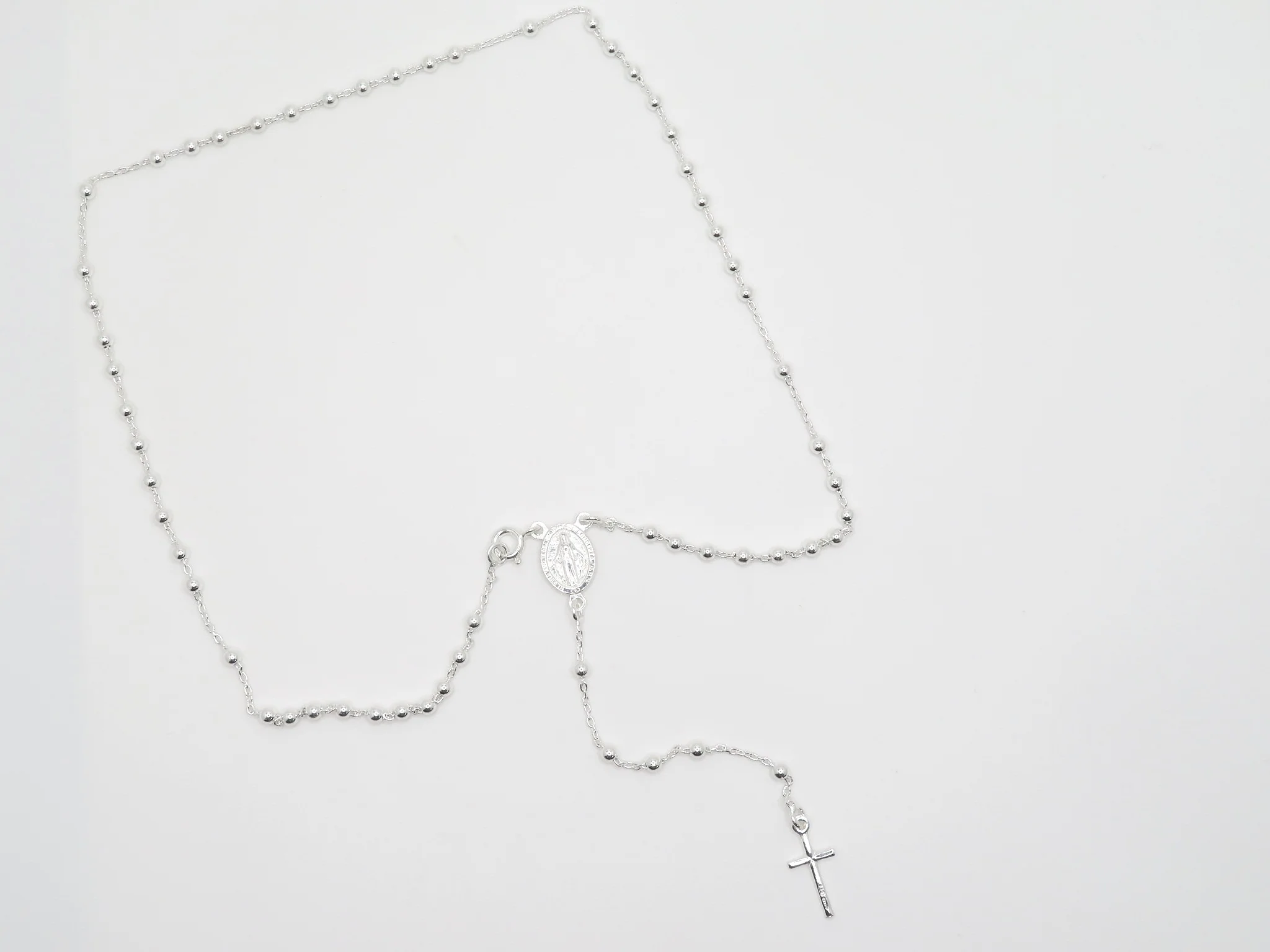 Sterling Silver Rosary Necklace - Image 4