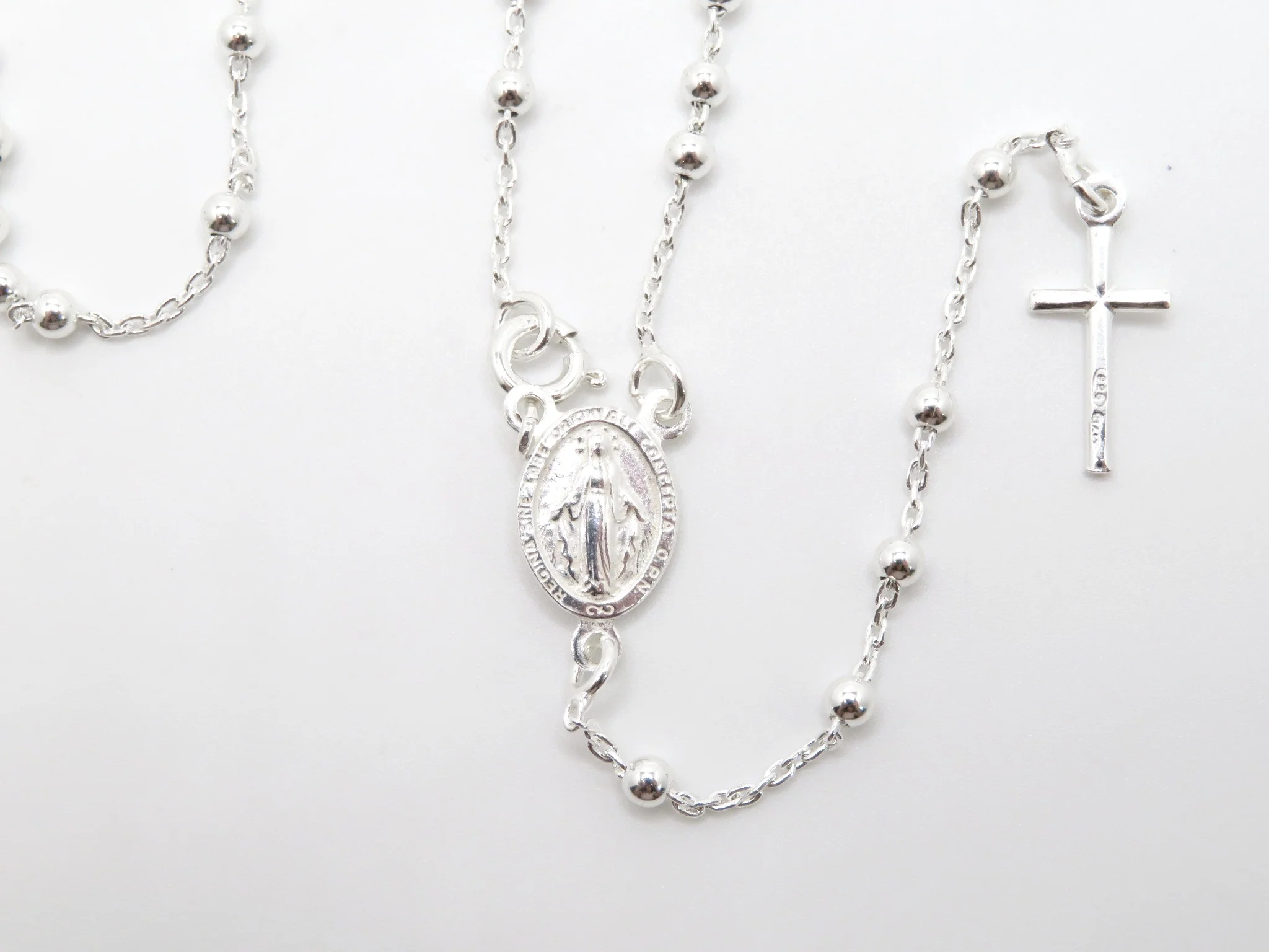 Sterling Silver Rosary Necklace - Image 6