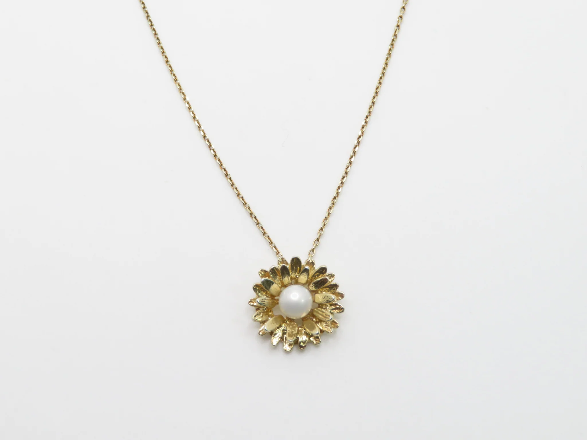 Sterling Silver Gold Plated Sunflower Necklace - Image 2
