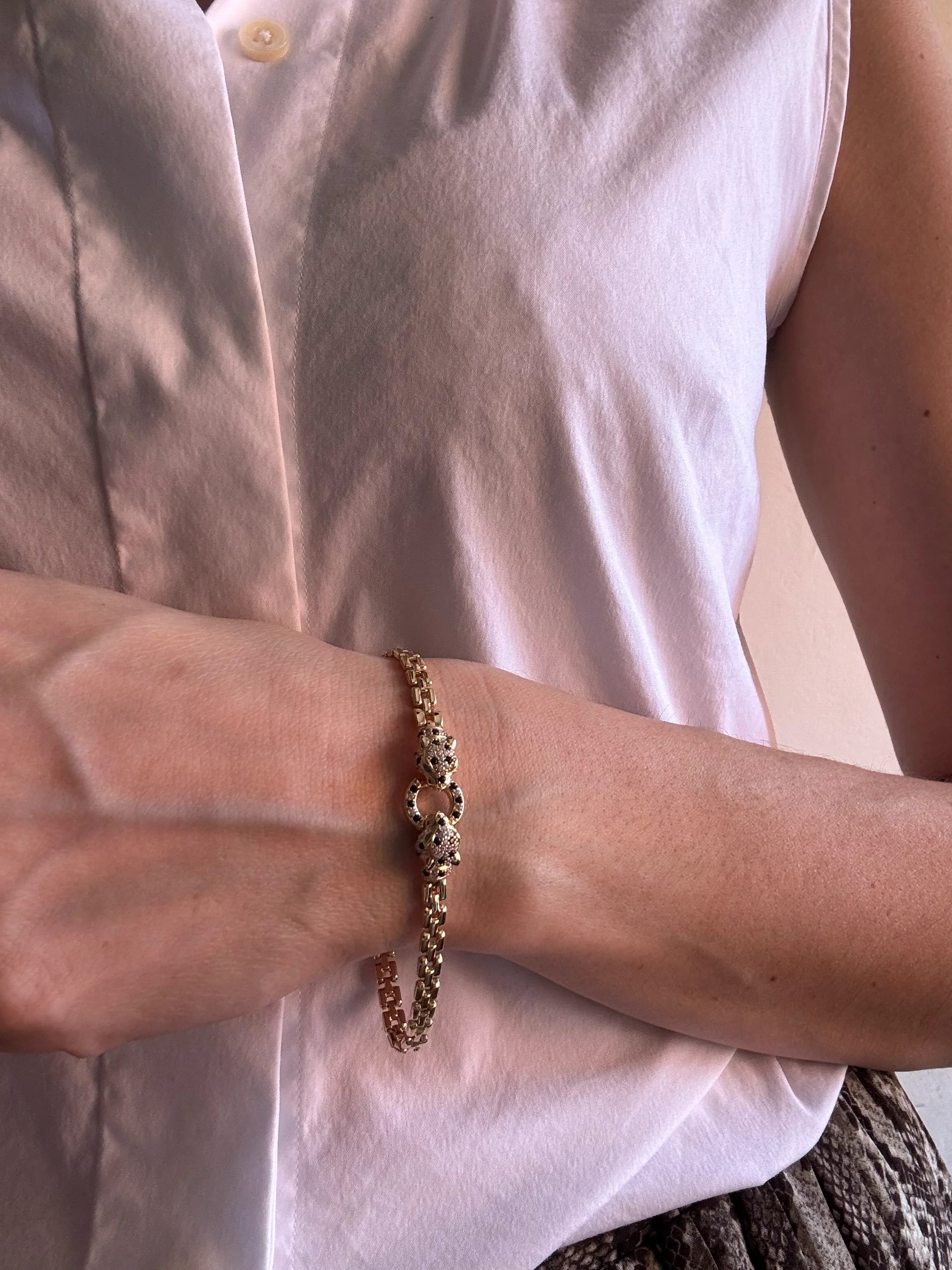 Sterling Silver Gold Plated Lionesse Bracelet - Image 2