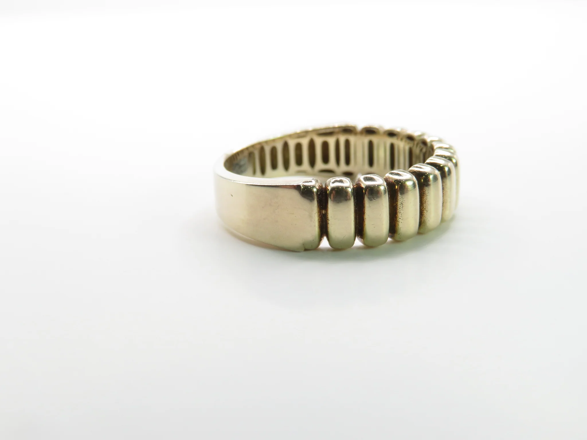 Sterling Silver Gold Plated Wave Ring - Image 2