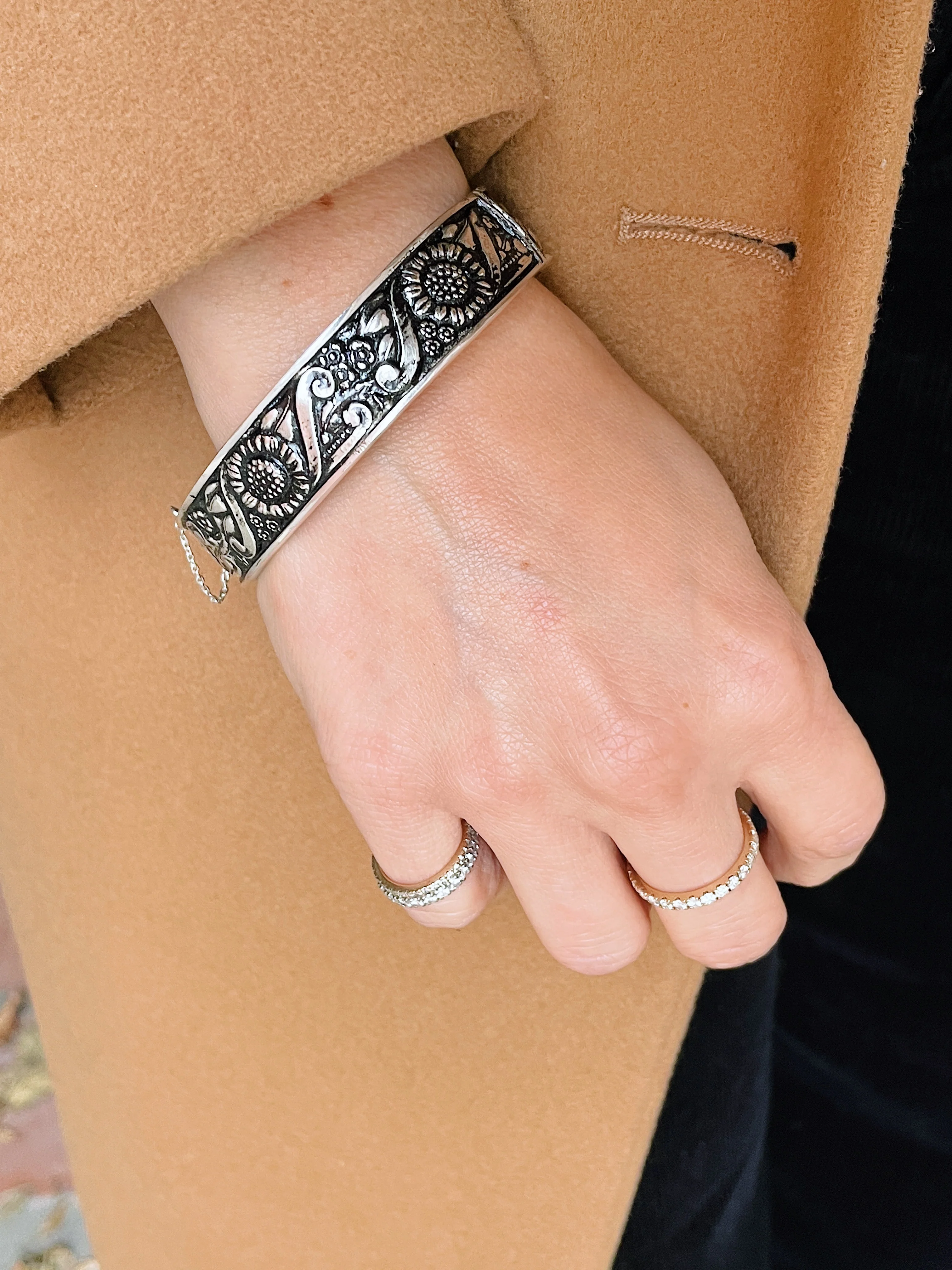 Sterling Silver Heritage Bangle - Image 15