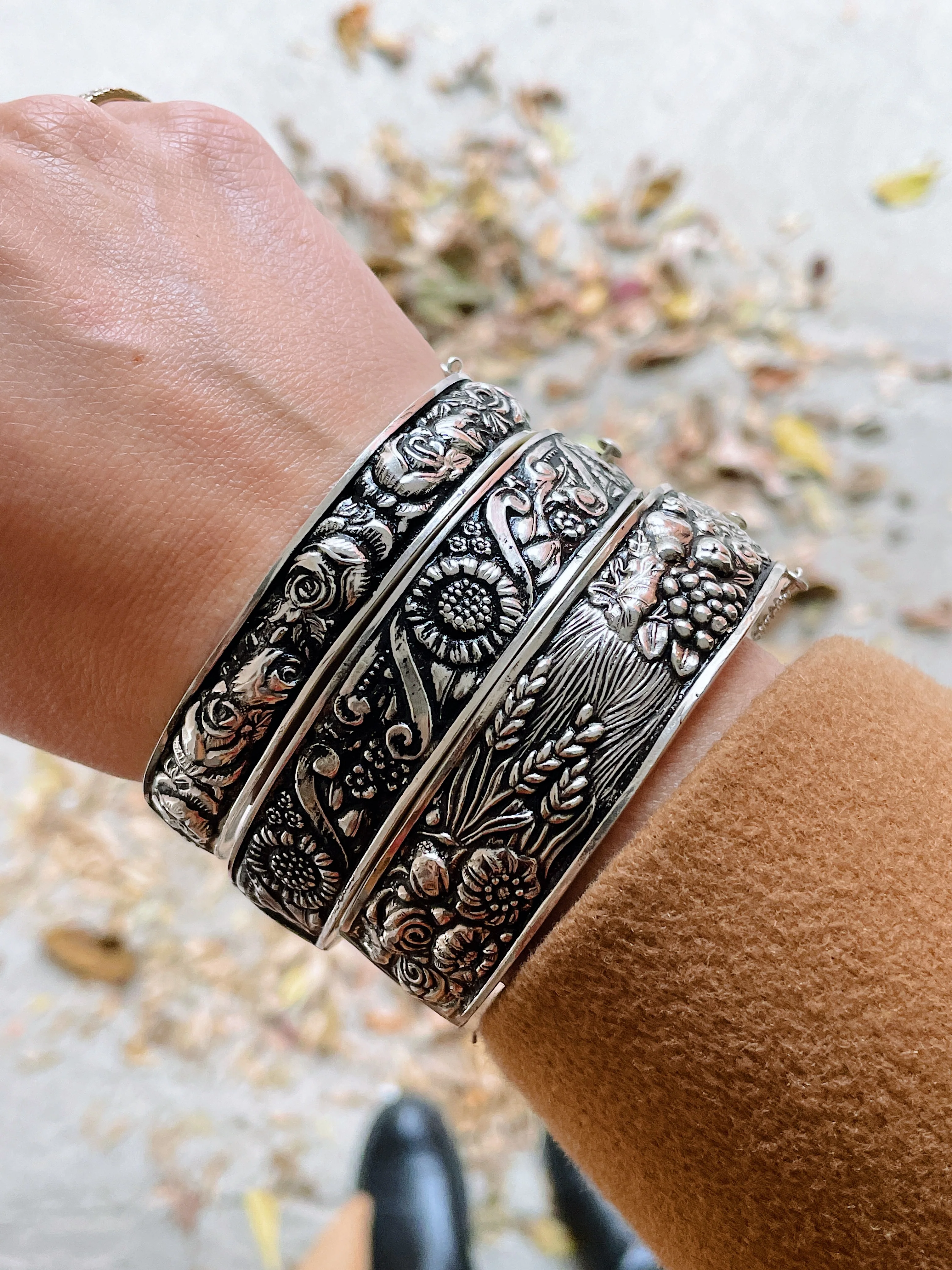 Sterling Silver Heritage Bangle - Image 16