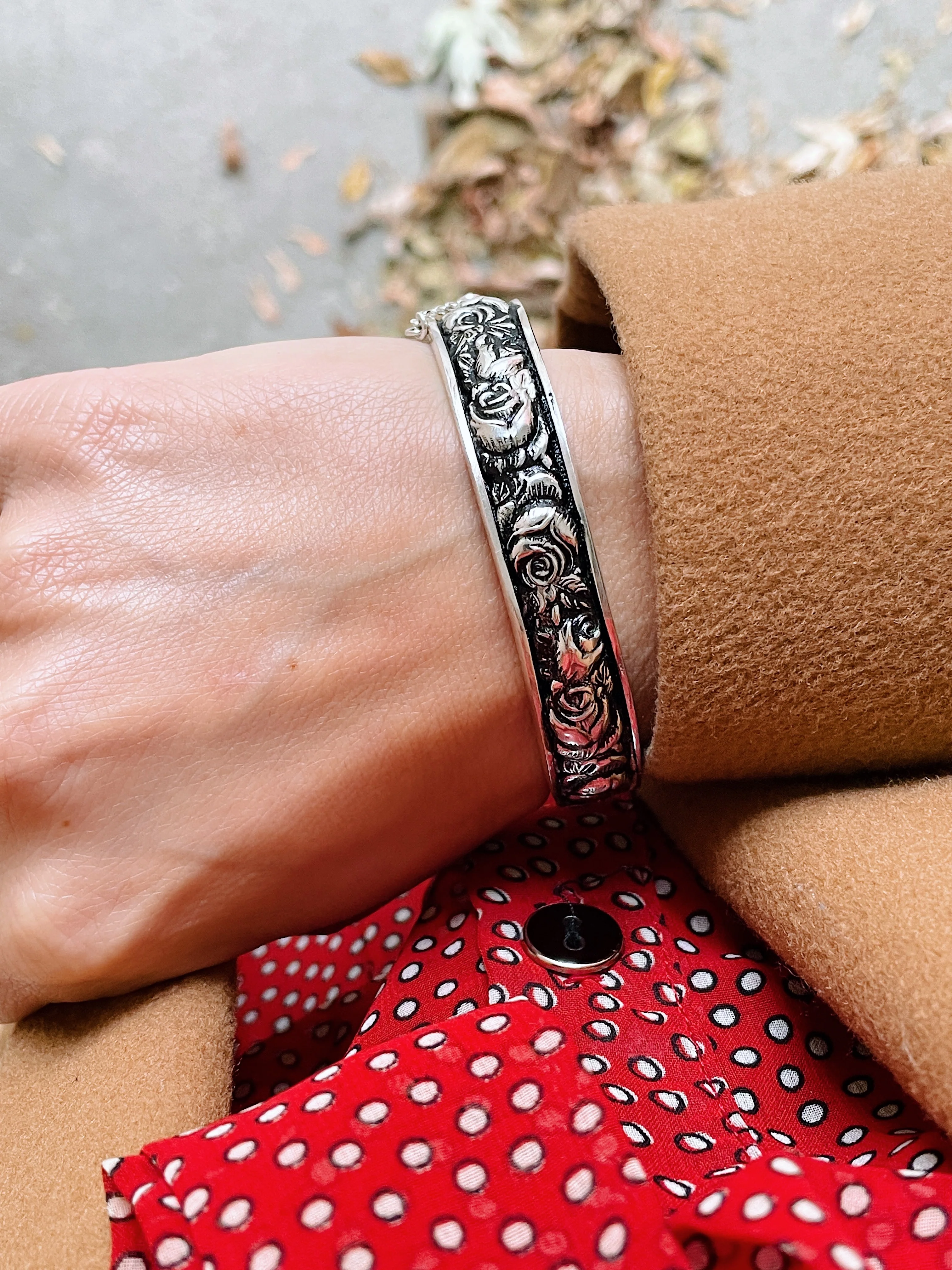 Sterling Silver Heritage Bangle - Image 2
