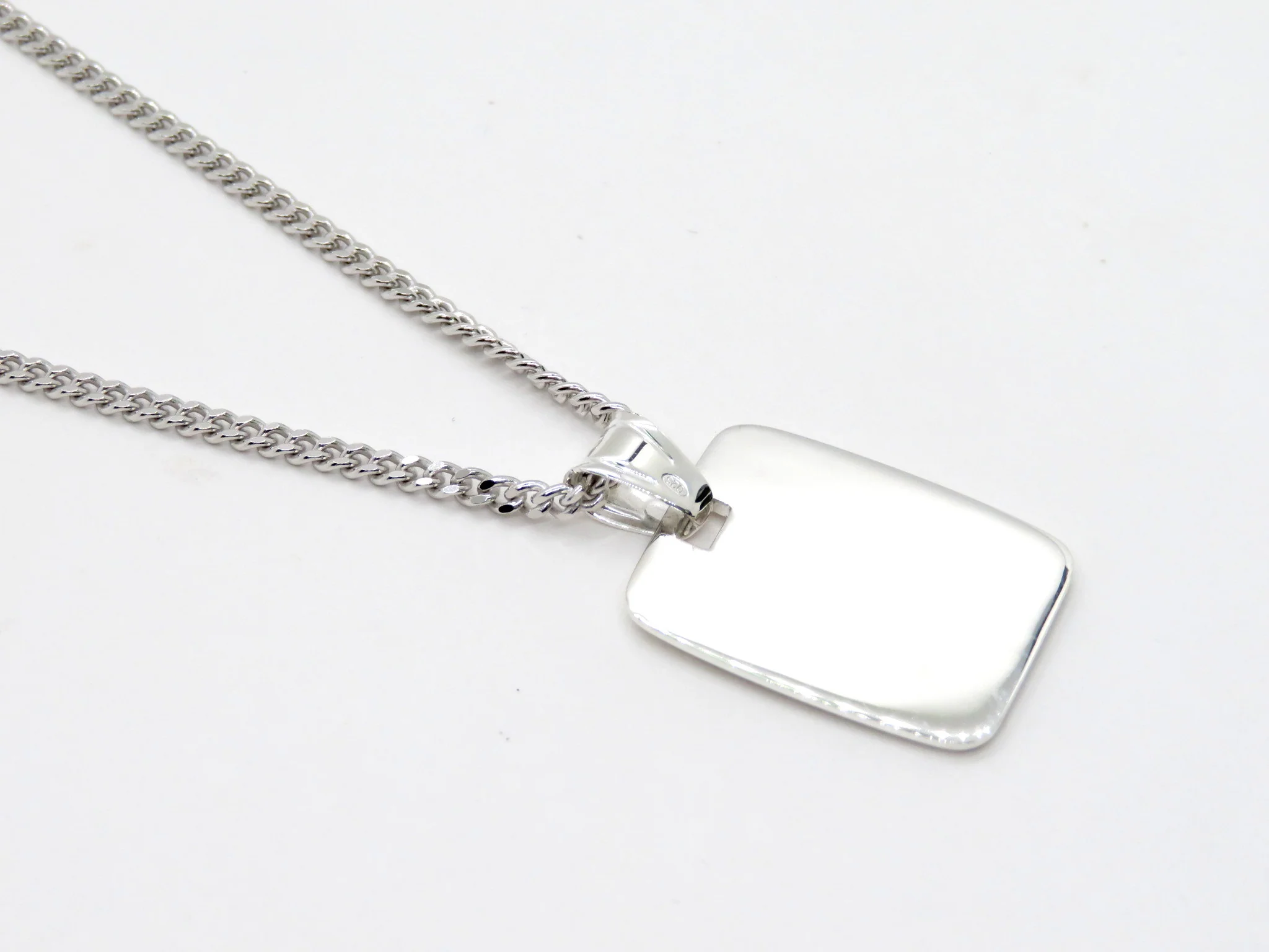 Sterling Silver Cushion Pendant - Image 2