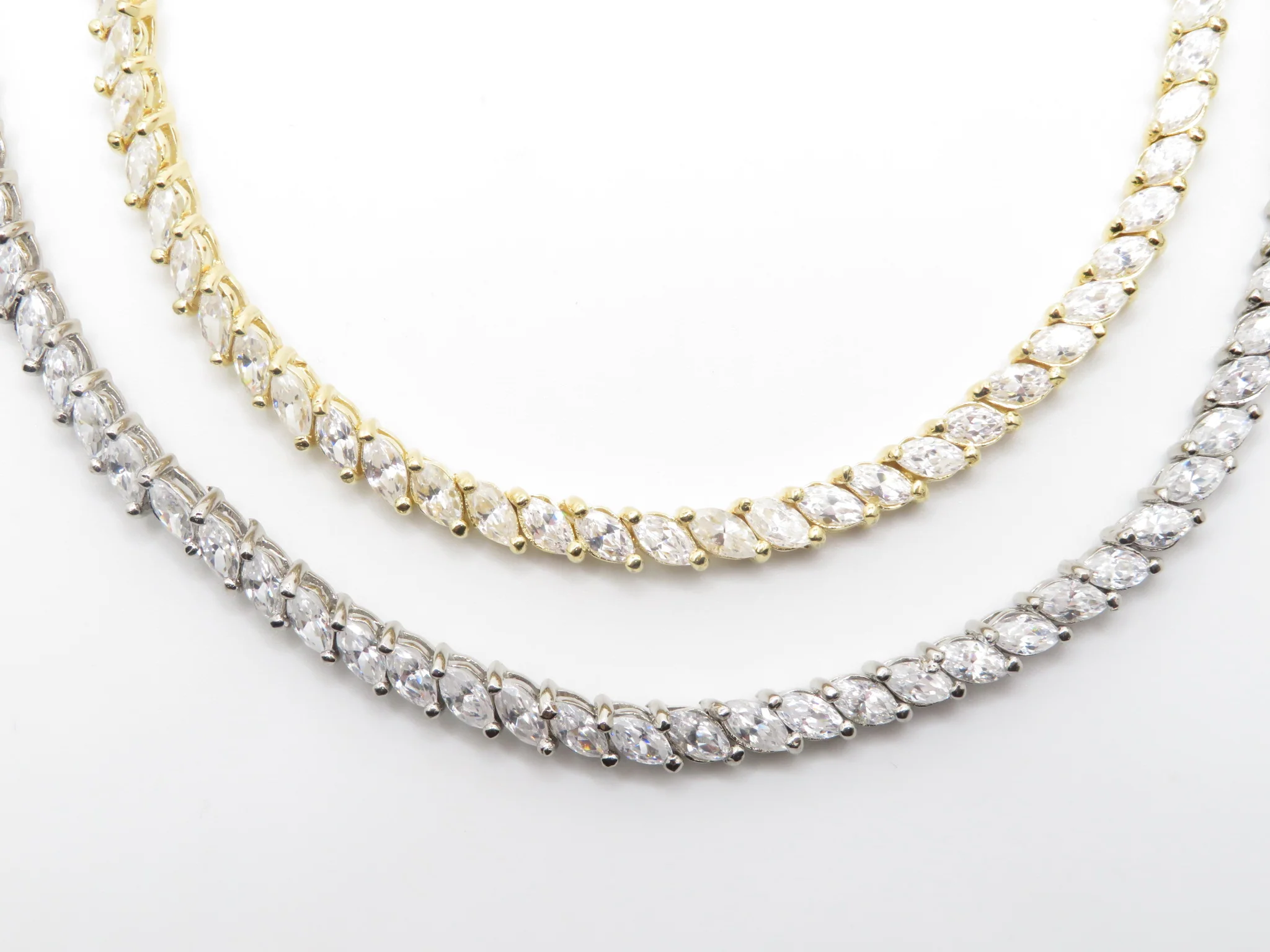 Sterling Silver Marquise Tennis Bracelet - Image 6