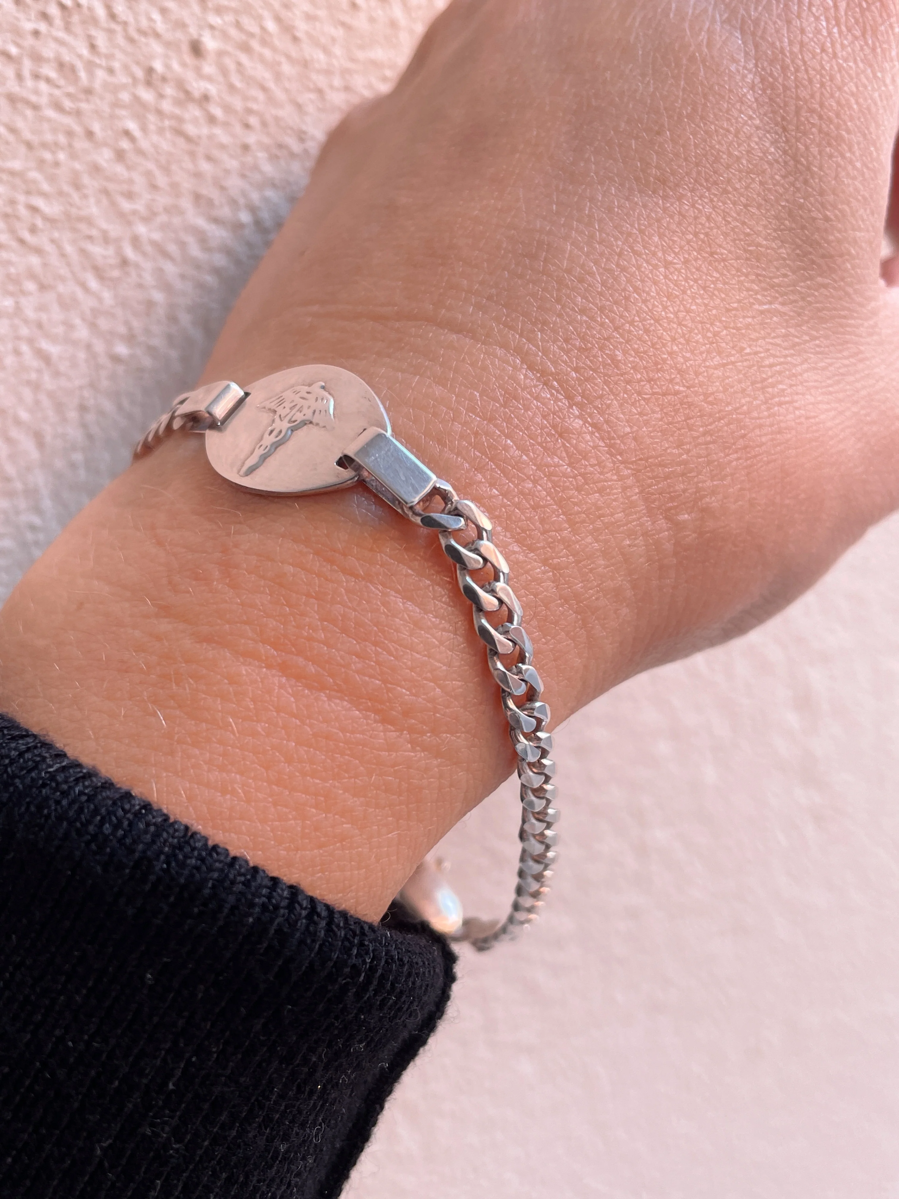 Sterling Silver Medic Alert Bracelet - Image 4
