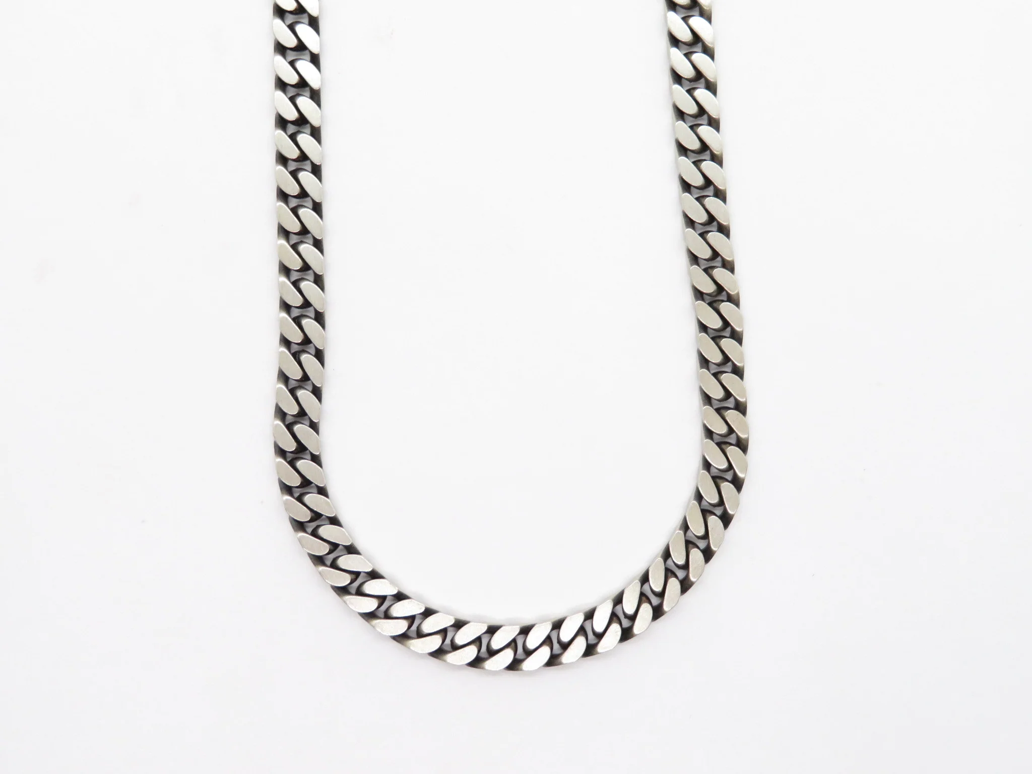Sterling Silver Oxidized Cuban Chain - Image 2