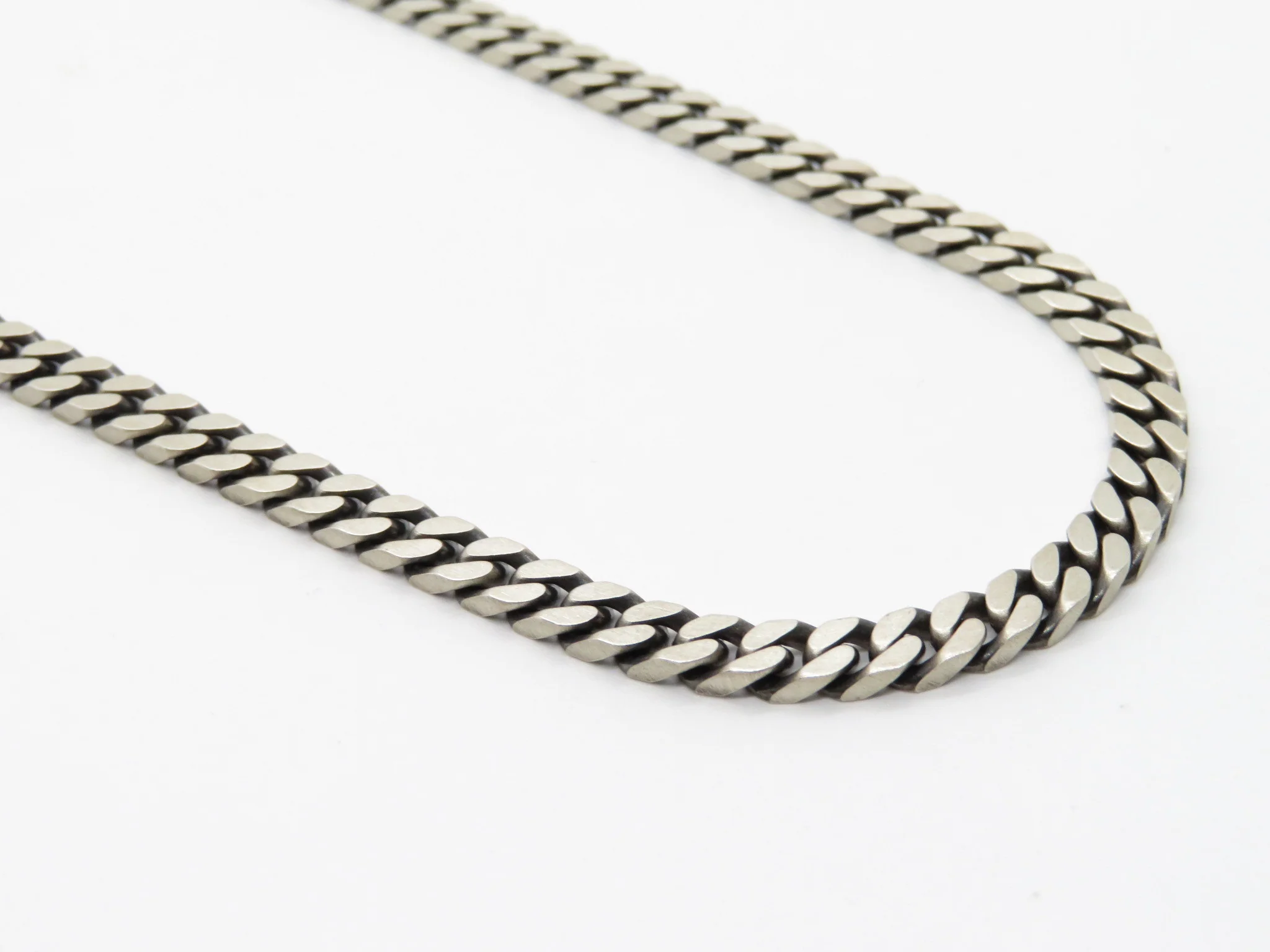 Sterling Silver Oxidized Cuban Chain - Image 3