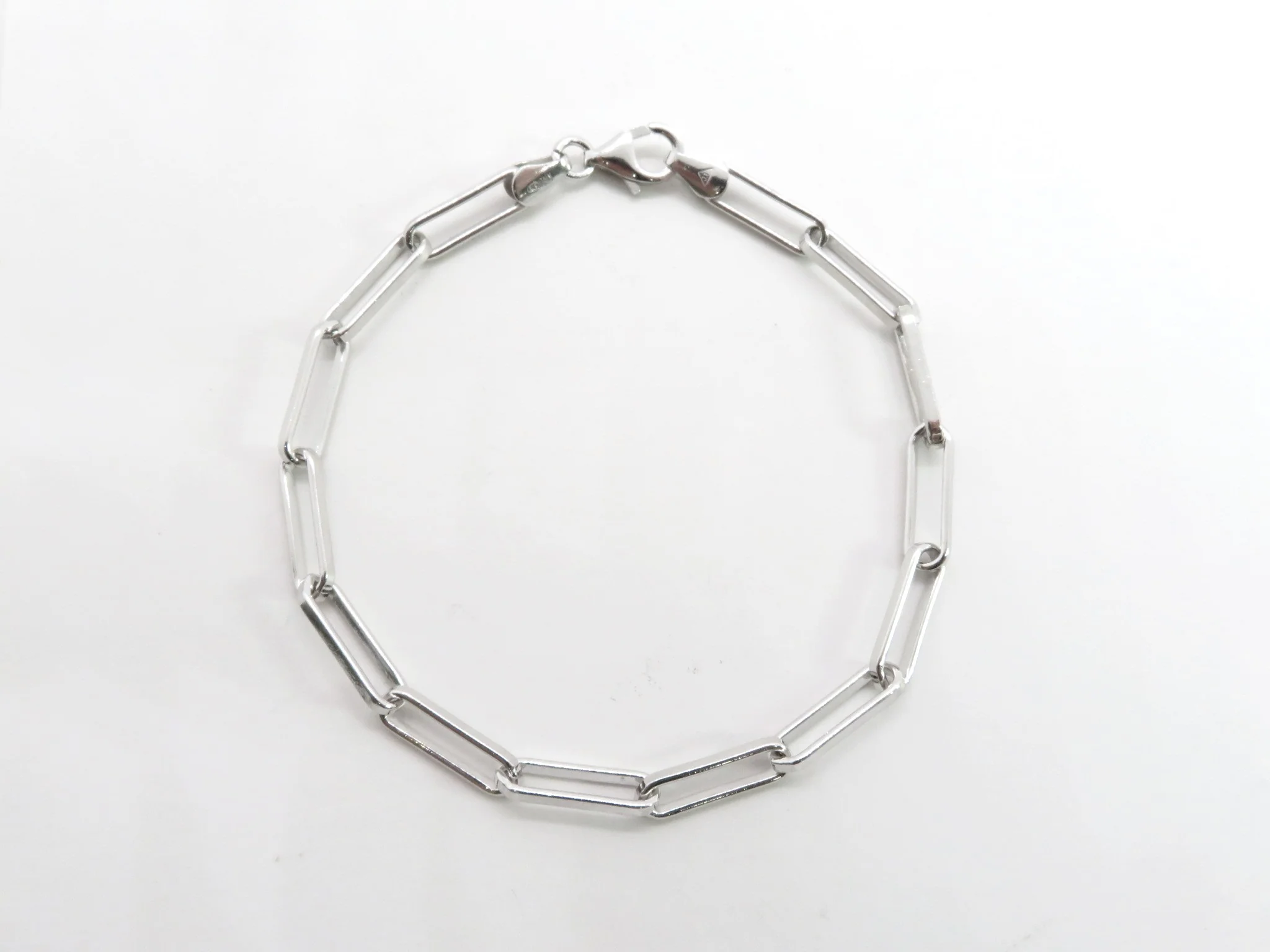 Sterling Silver Paperclip Bracelet - Image 10