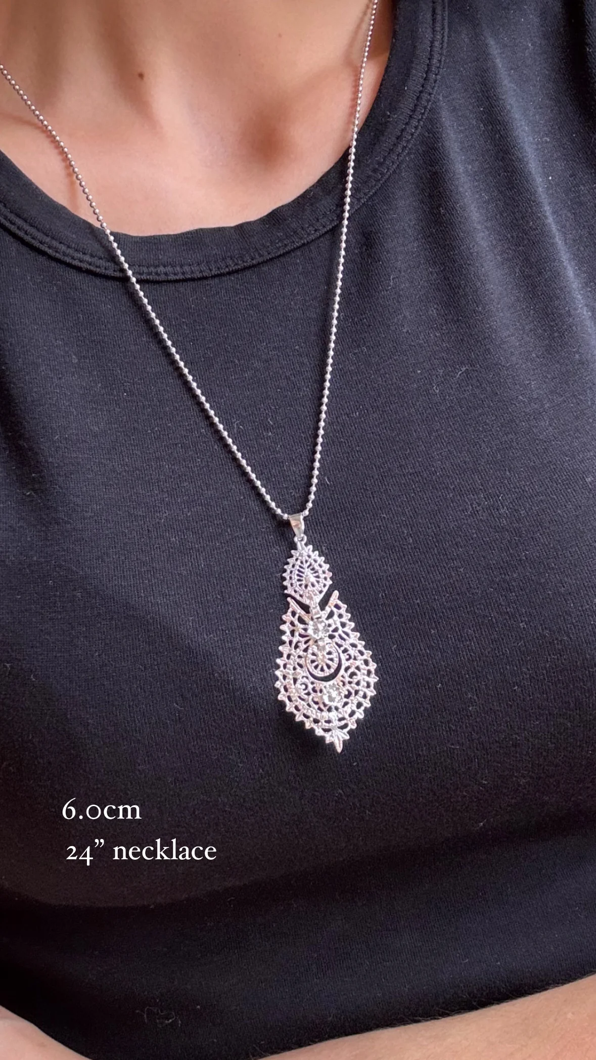 Sterling Silver Rainha Pendant - Image 4