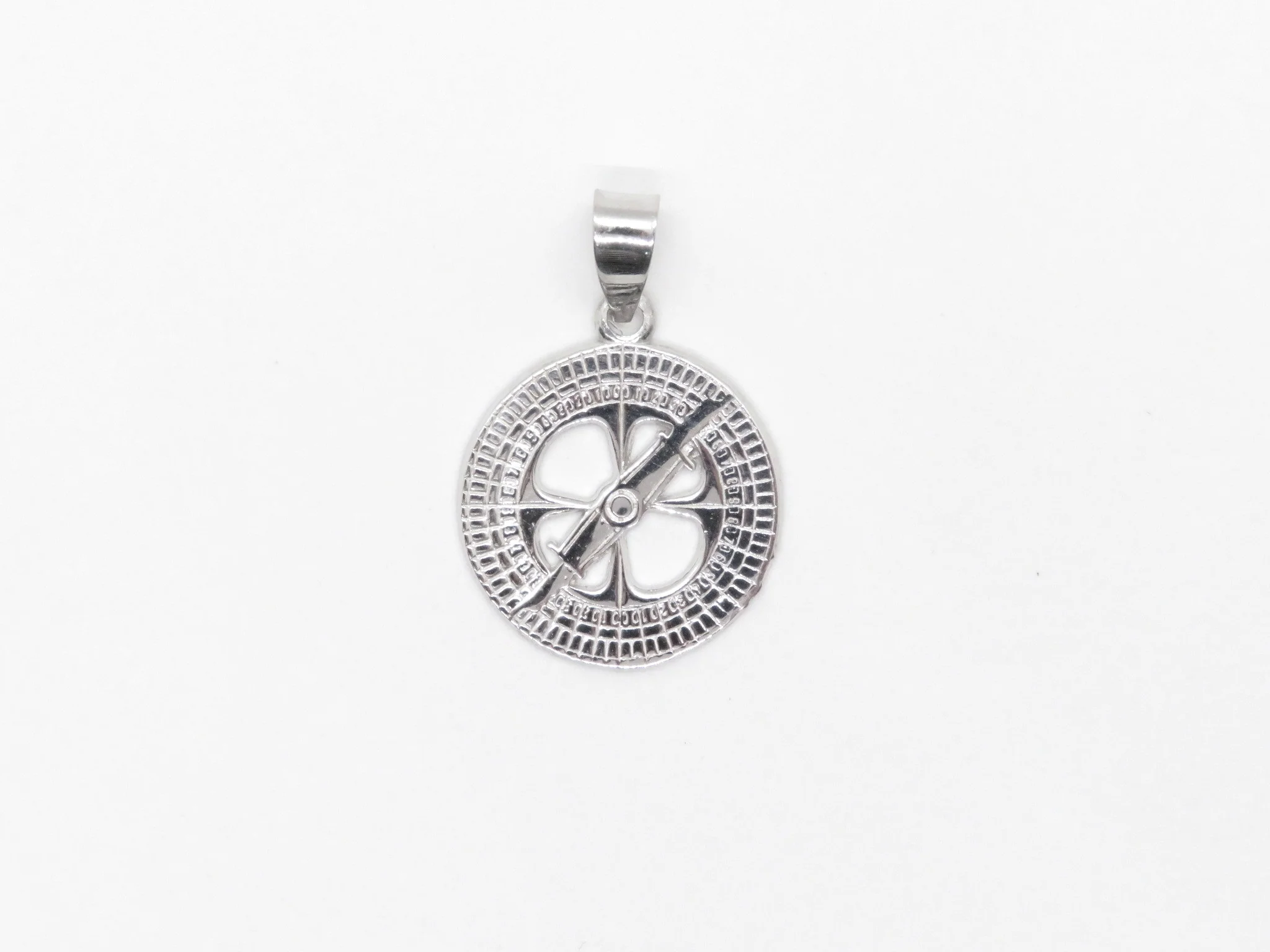 Sterling Silver Compass Pendant