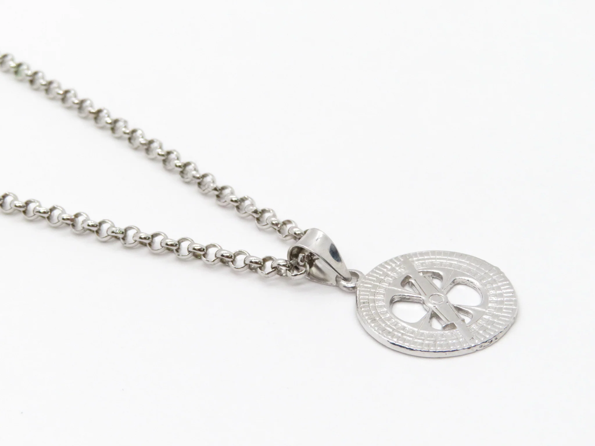 Sterling Silver Compass Pendant - Image 4