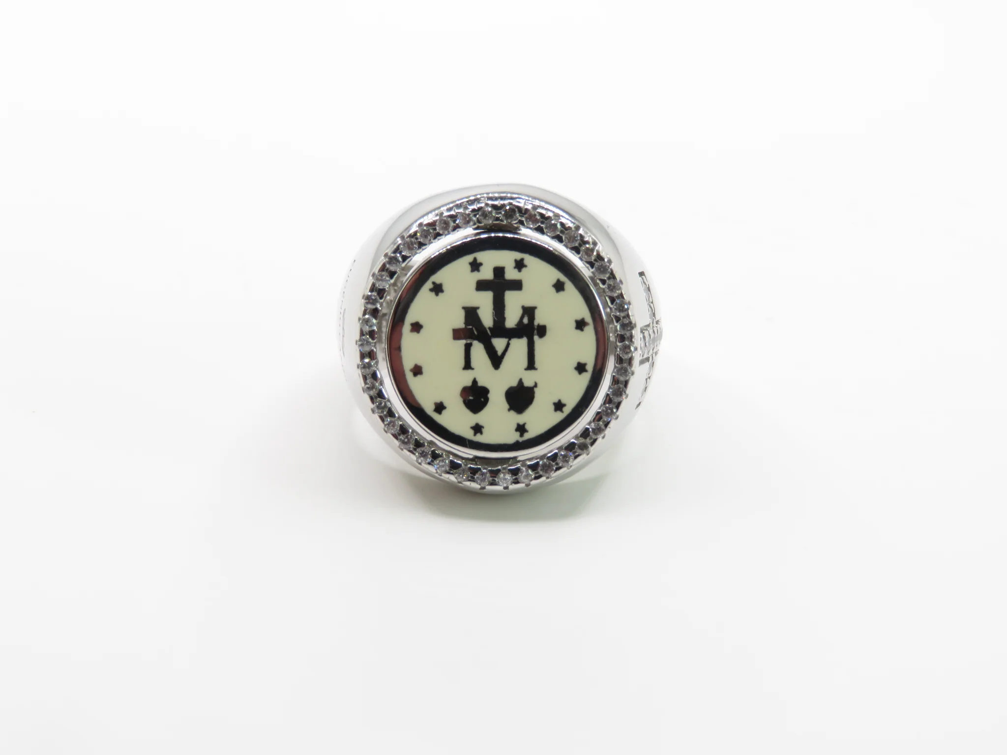 Sterling Silver Our Lady of Grace Ring - Image 3