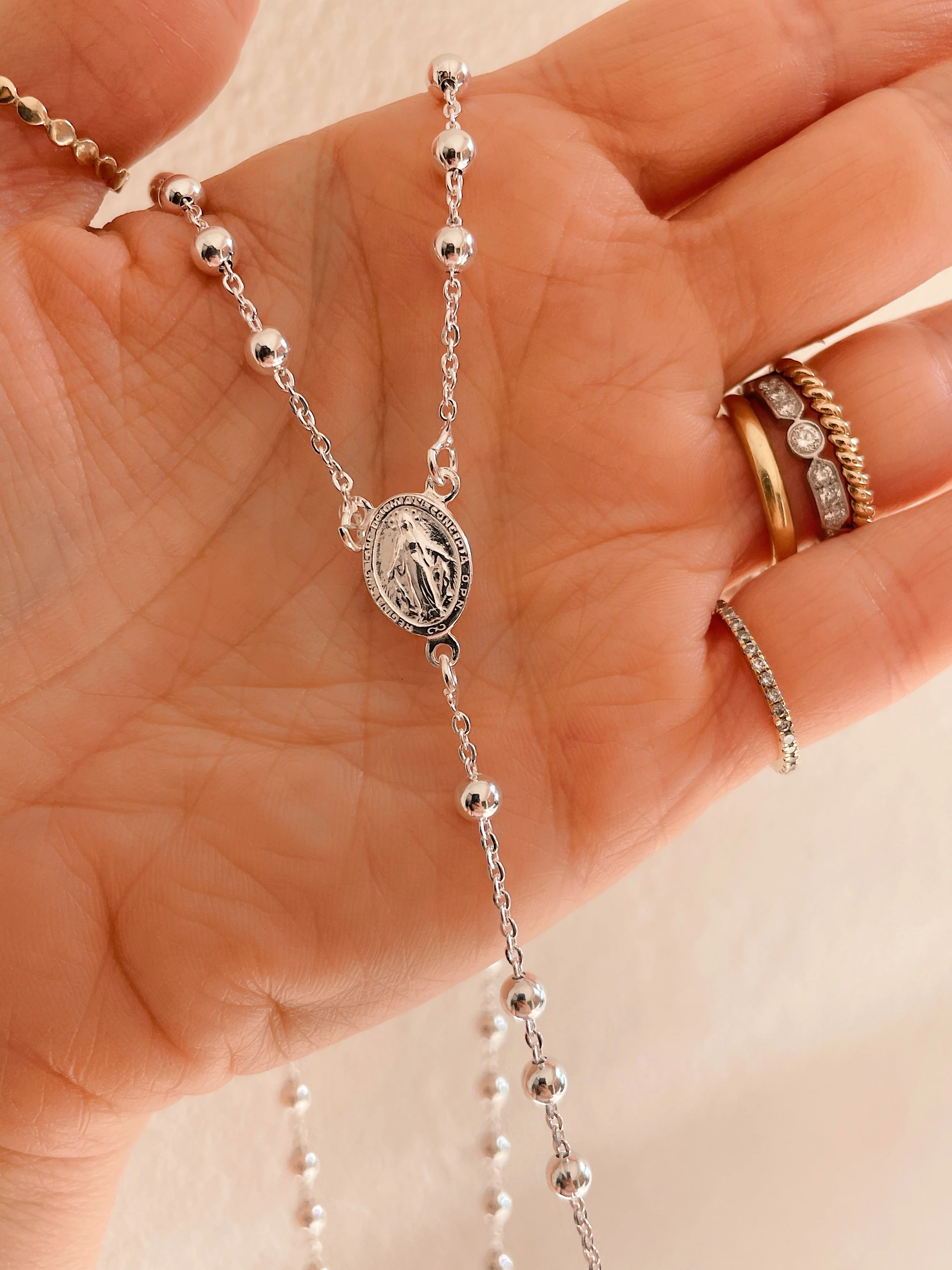 Sterling Silver Large Rosary - Image 7