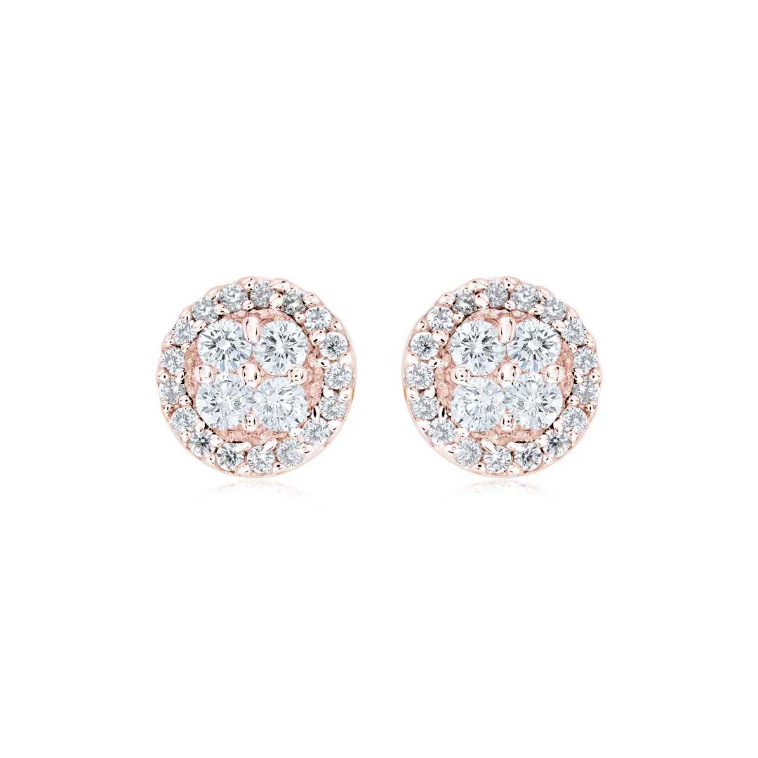 Sterling Silver Round Cubic Zirconia Studs - Image 3