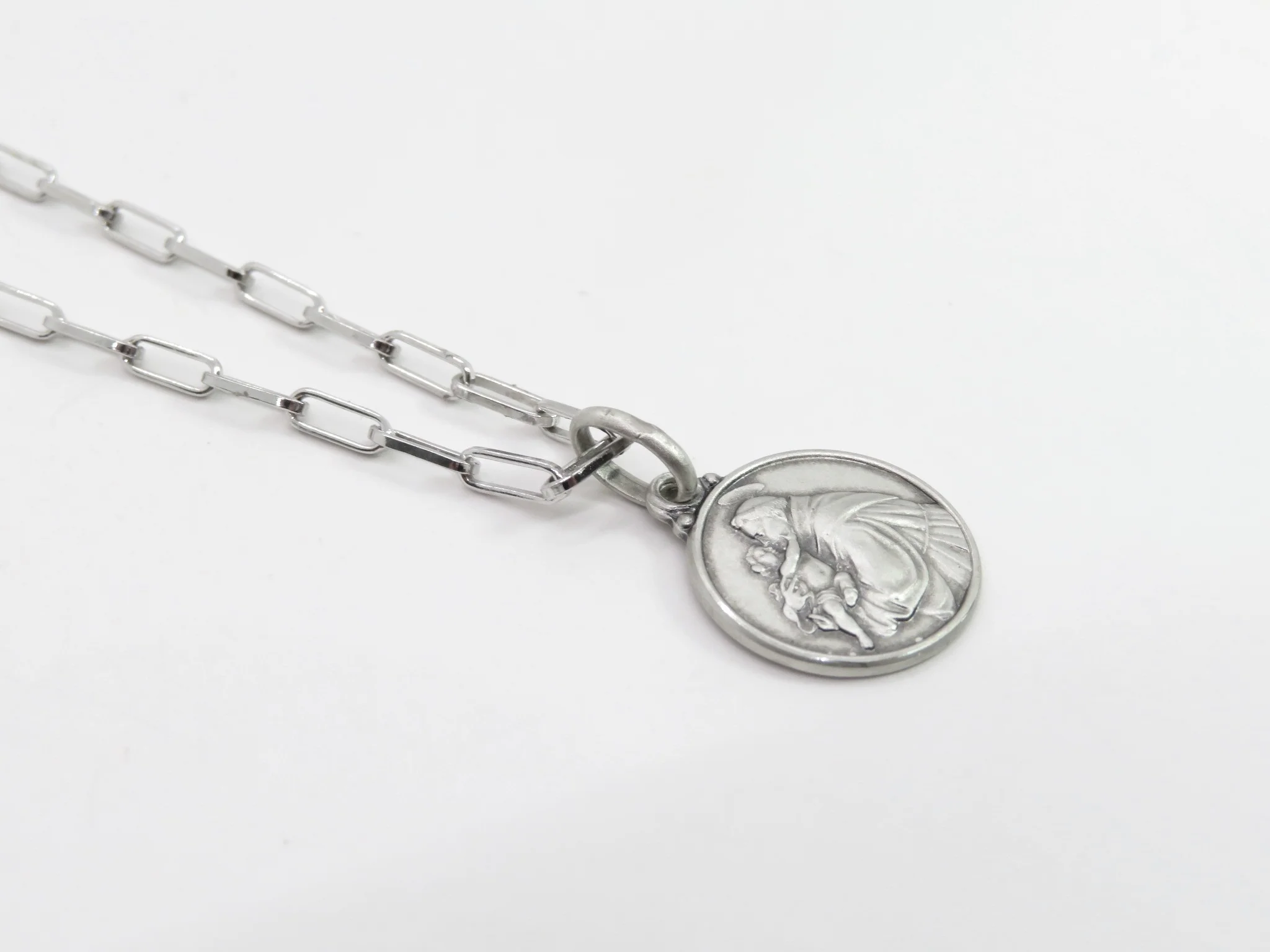 Sterling Silver St Anthony Medallion - Image 3