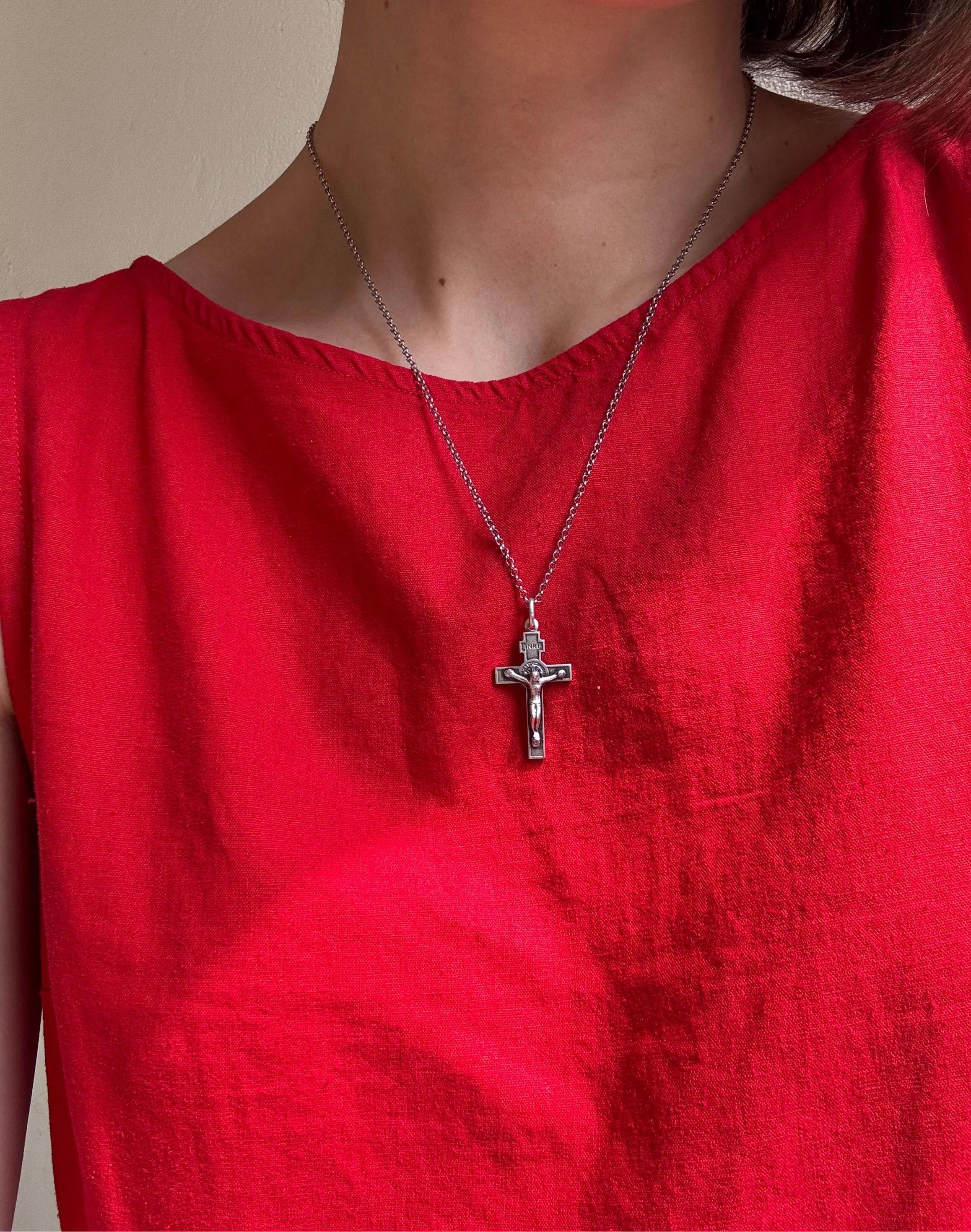 Sterling Silver St Benedict Cross Pendant - Image 2