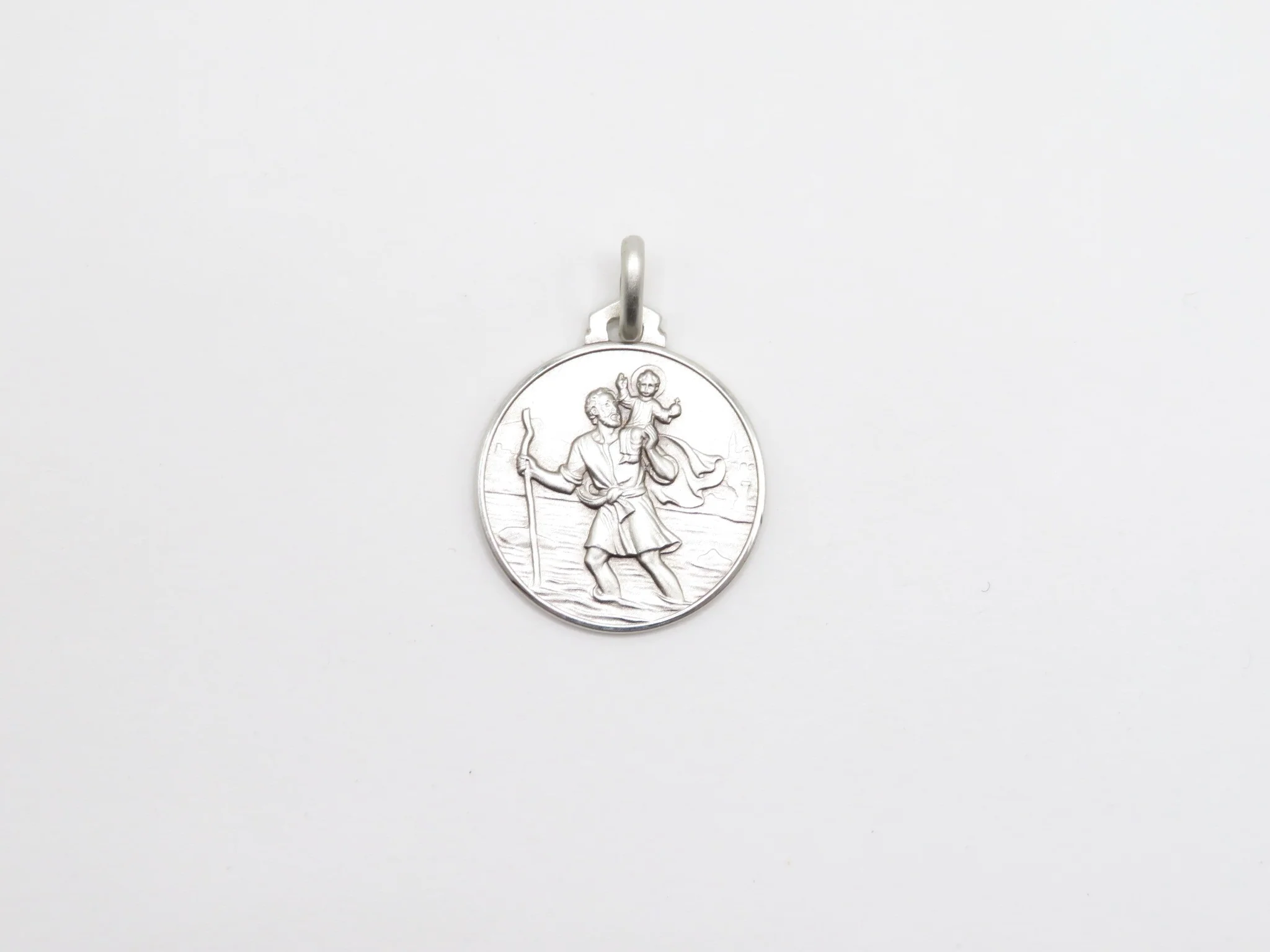 Sterling Silver St. Christopher Medallion