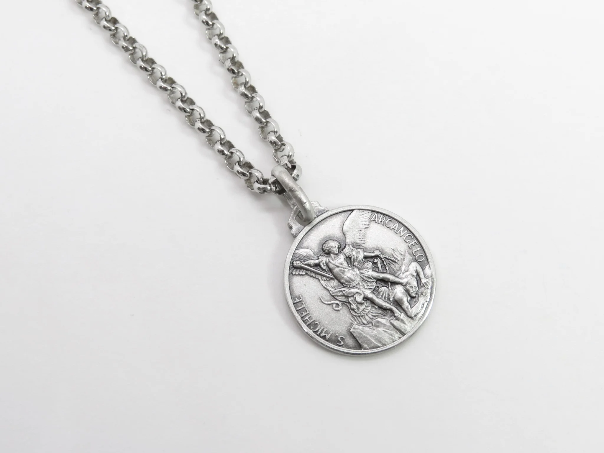Sterling Silver St. Michael Medal - Image 3