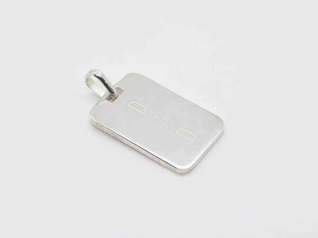 Sterling Silver Dad / Pai Tag Pendant