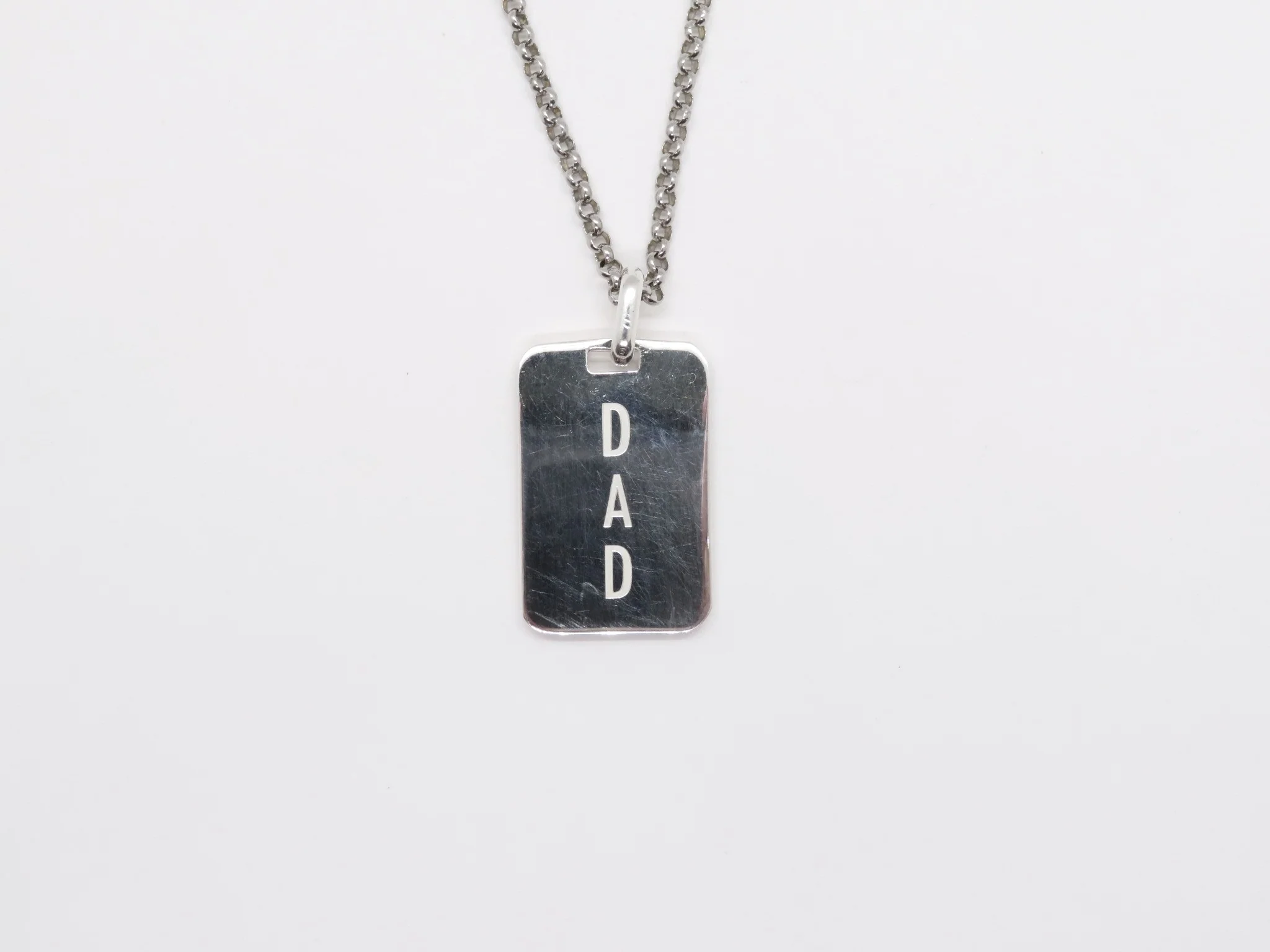 Sterling Silver Dad / Pai Tag Pendant - Image 3
