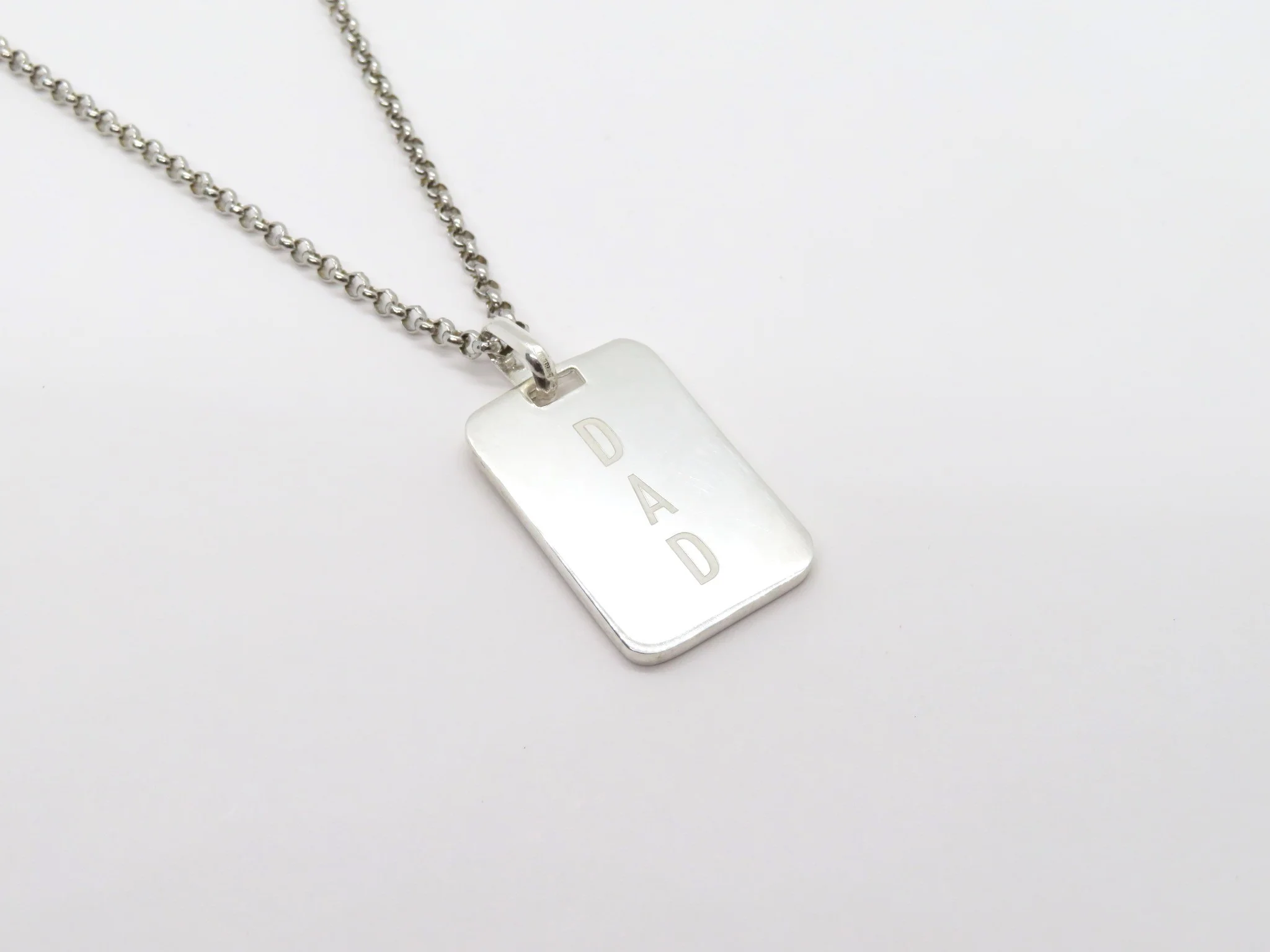 Sterling Silver Dad / Pai Tag Pendant - Image 4