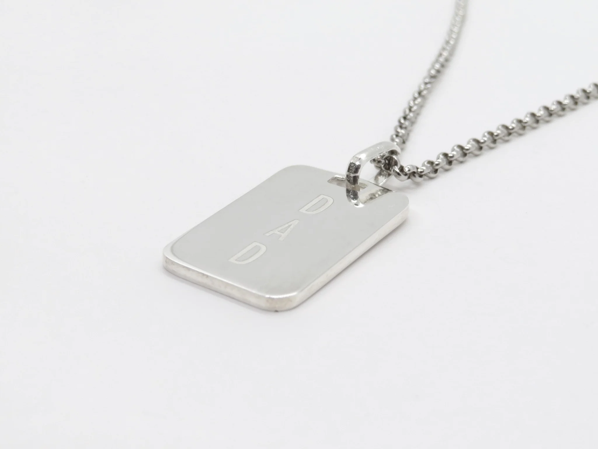 Sterling Silver Dad / Pai Tag Pendant - Image 5