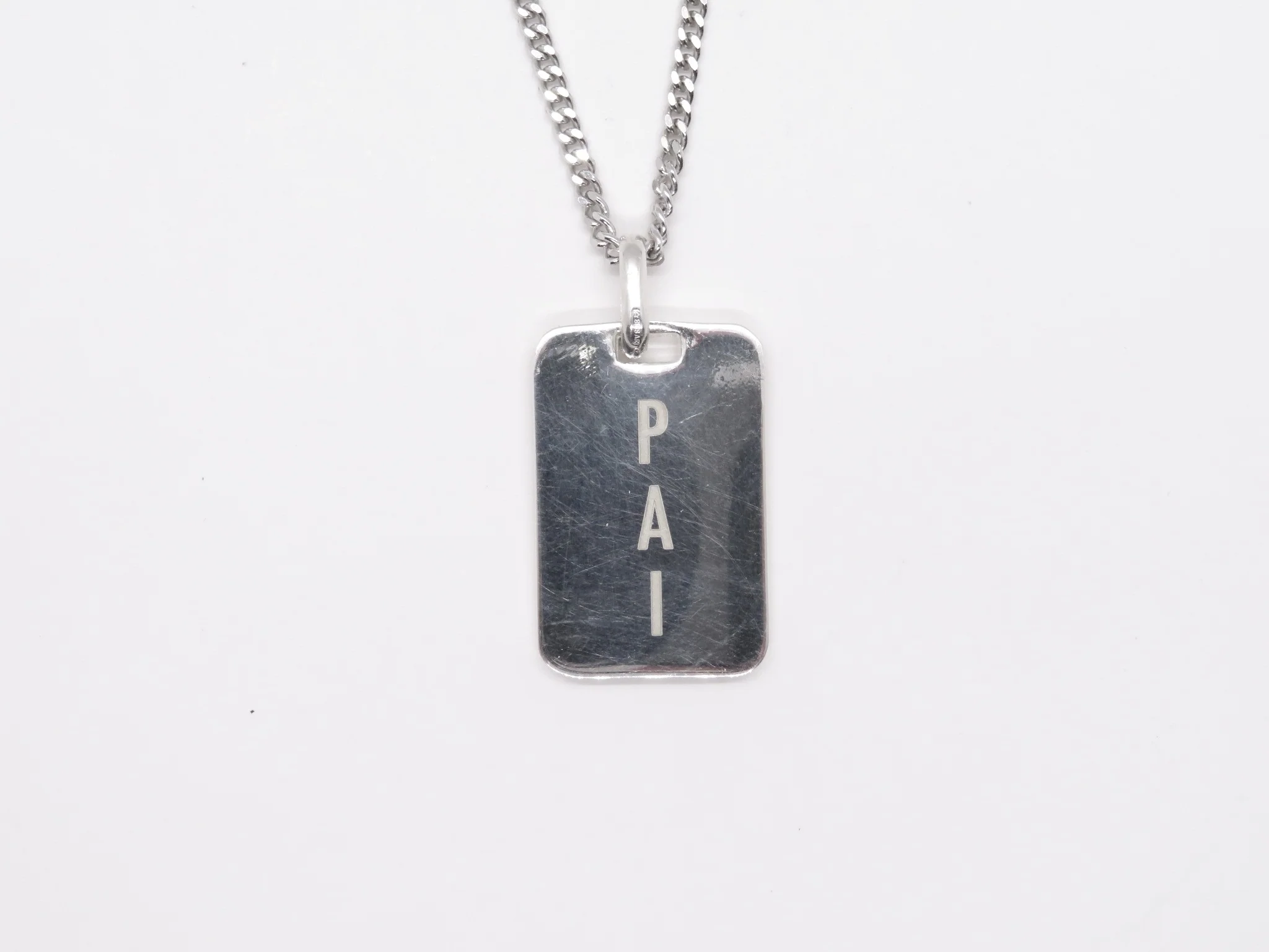 Sterling Silver Dad / Pai Tag Pendant - Image 6