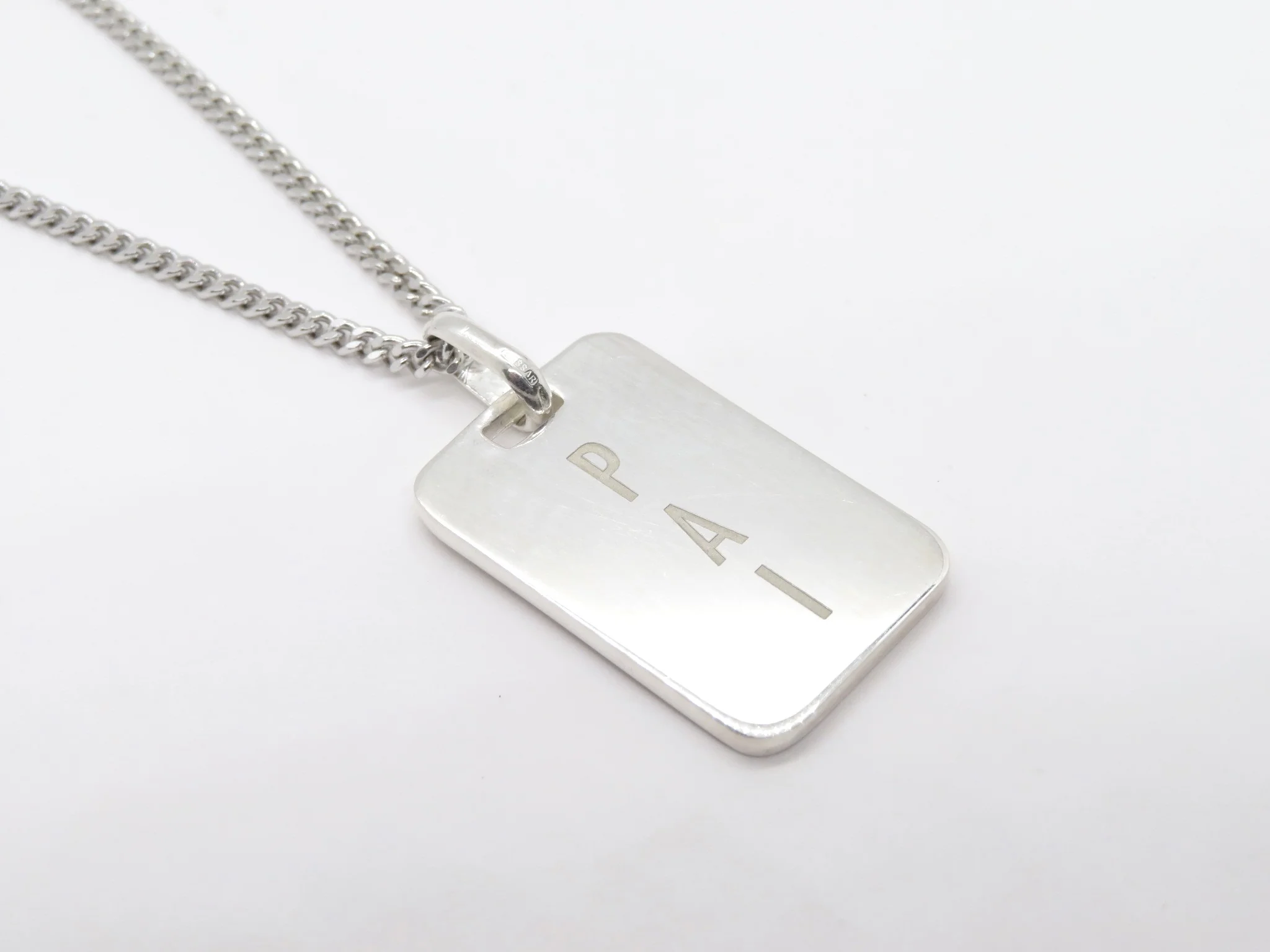 Sterling Silver Dad / Pai Tag Pendant - Image 7