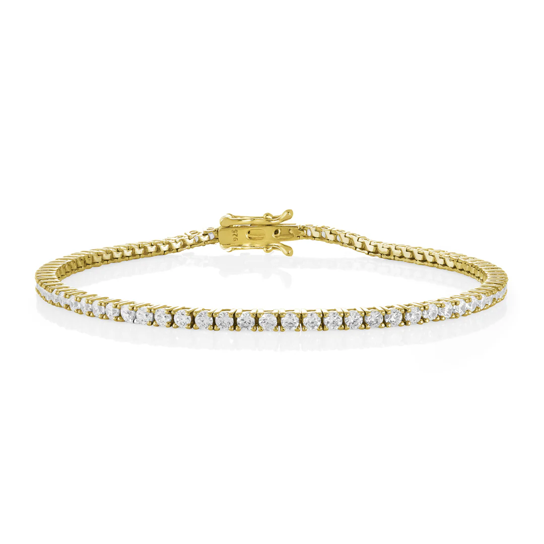 Sterling Silver Tennis Bracelet - Image 3