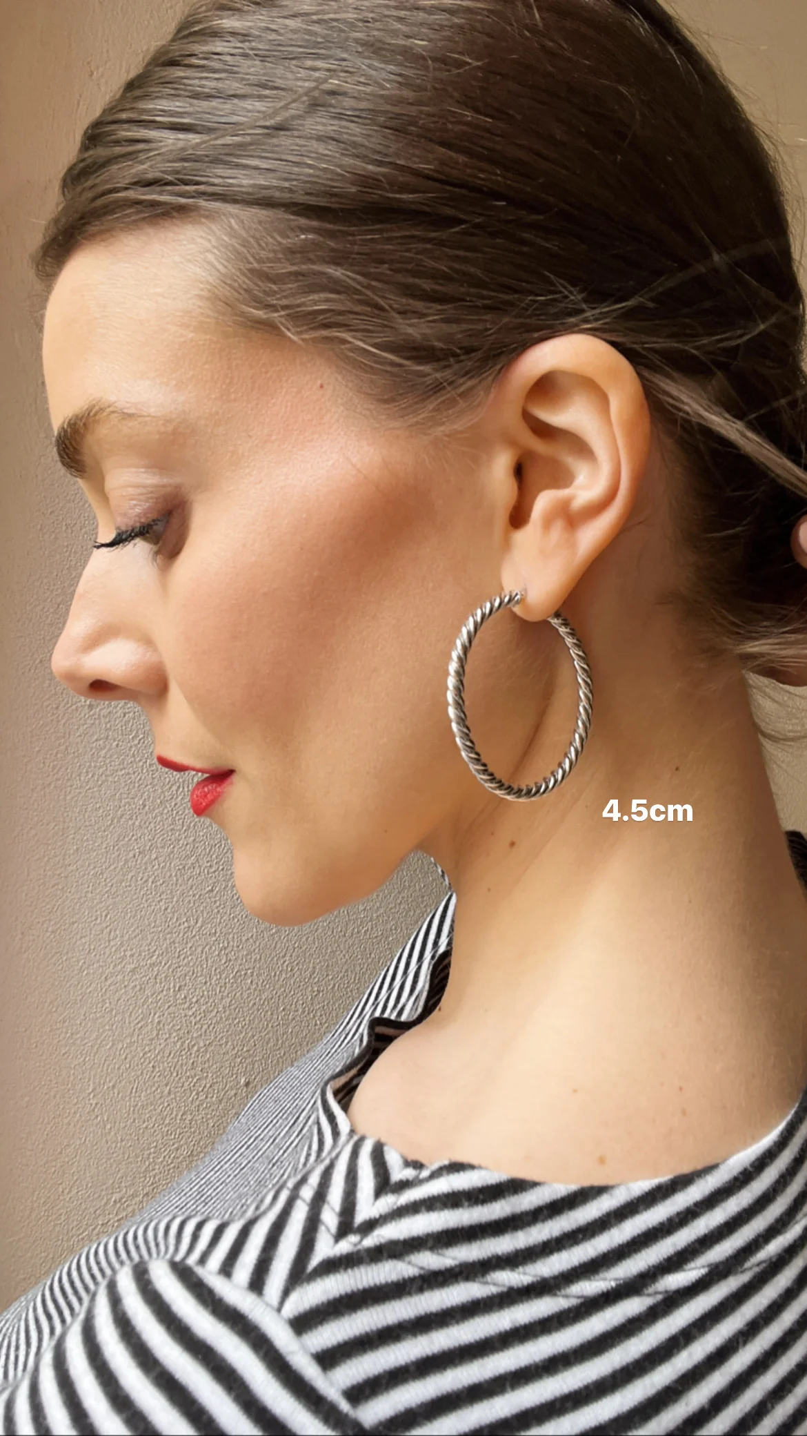 Sterling Silver Twist Hoops - Image 7