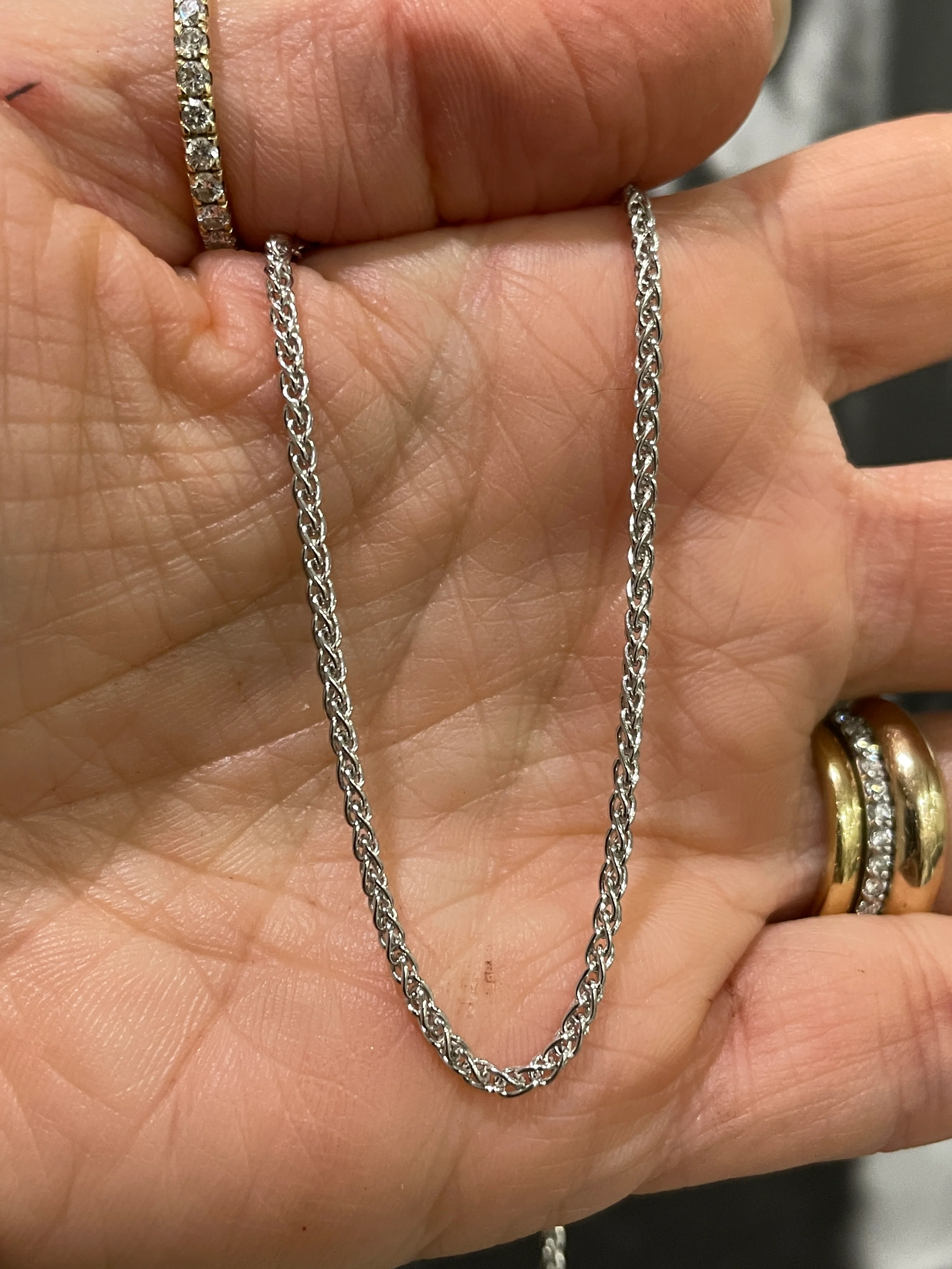 Sterling Silver Wheat Chain - Image 2
