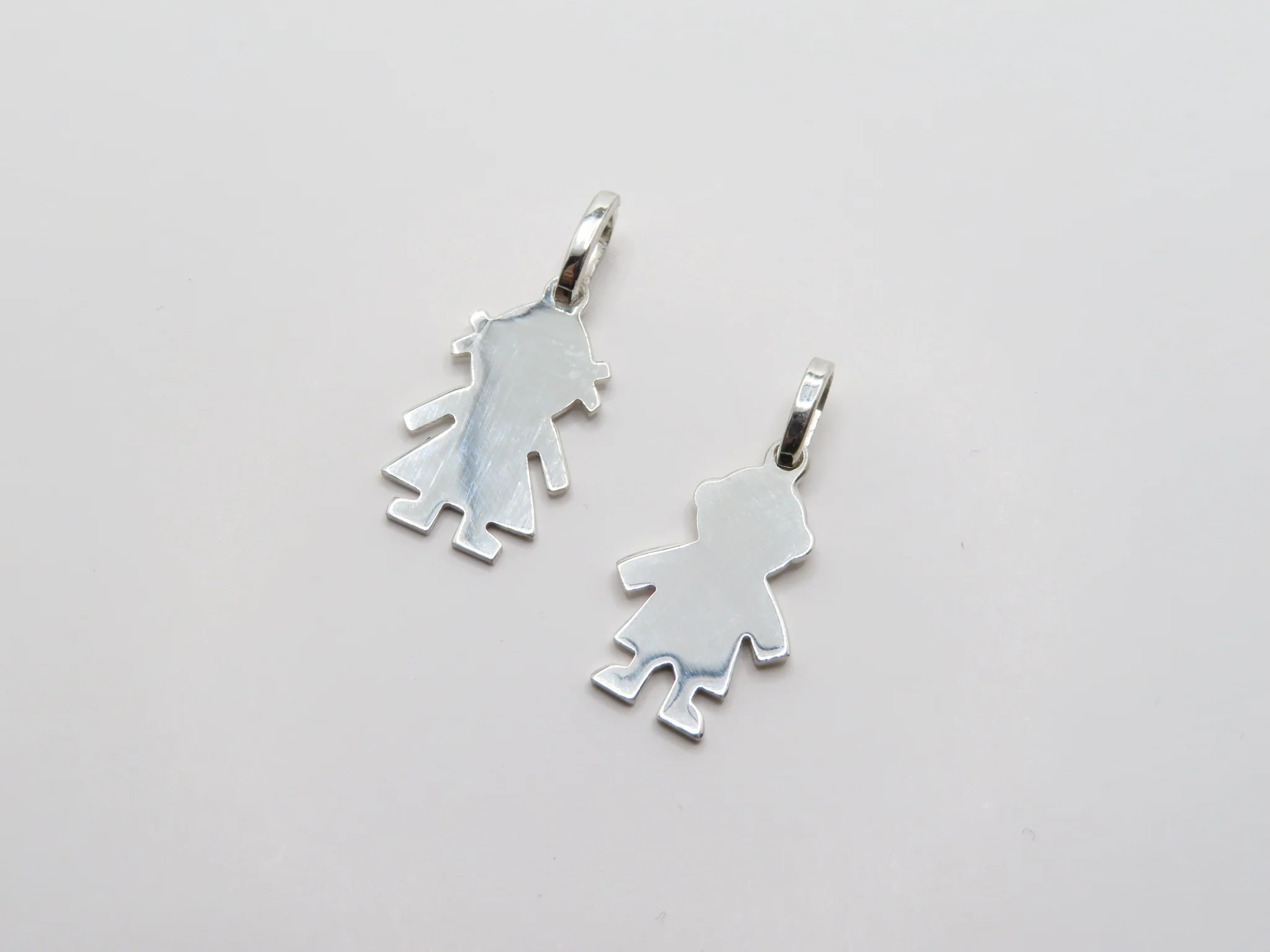 Sterling Silver Children Cutout Pendant - Image 4