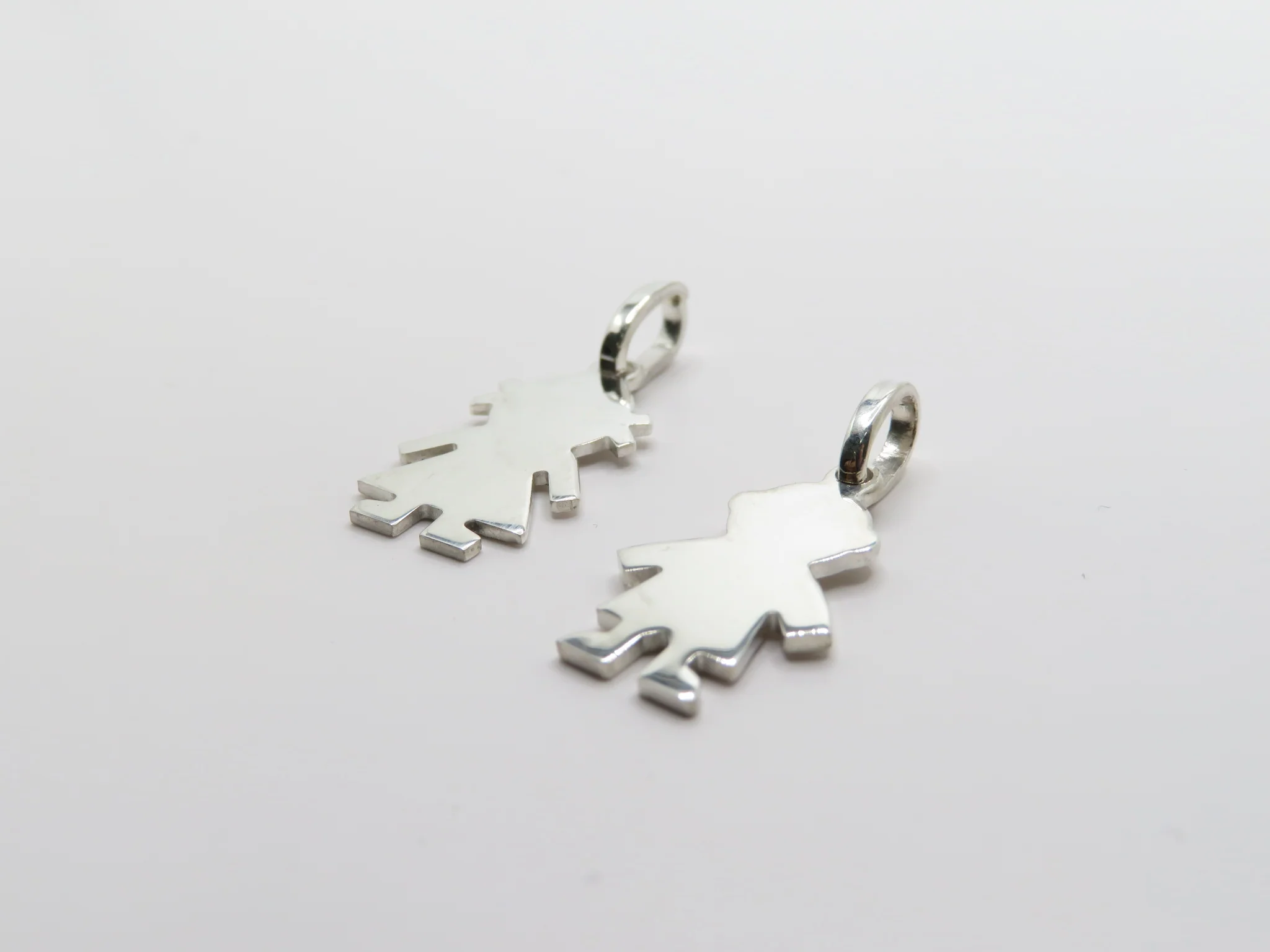 Sterling Silver Children Cutout Pendant - Image 5
