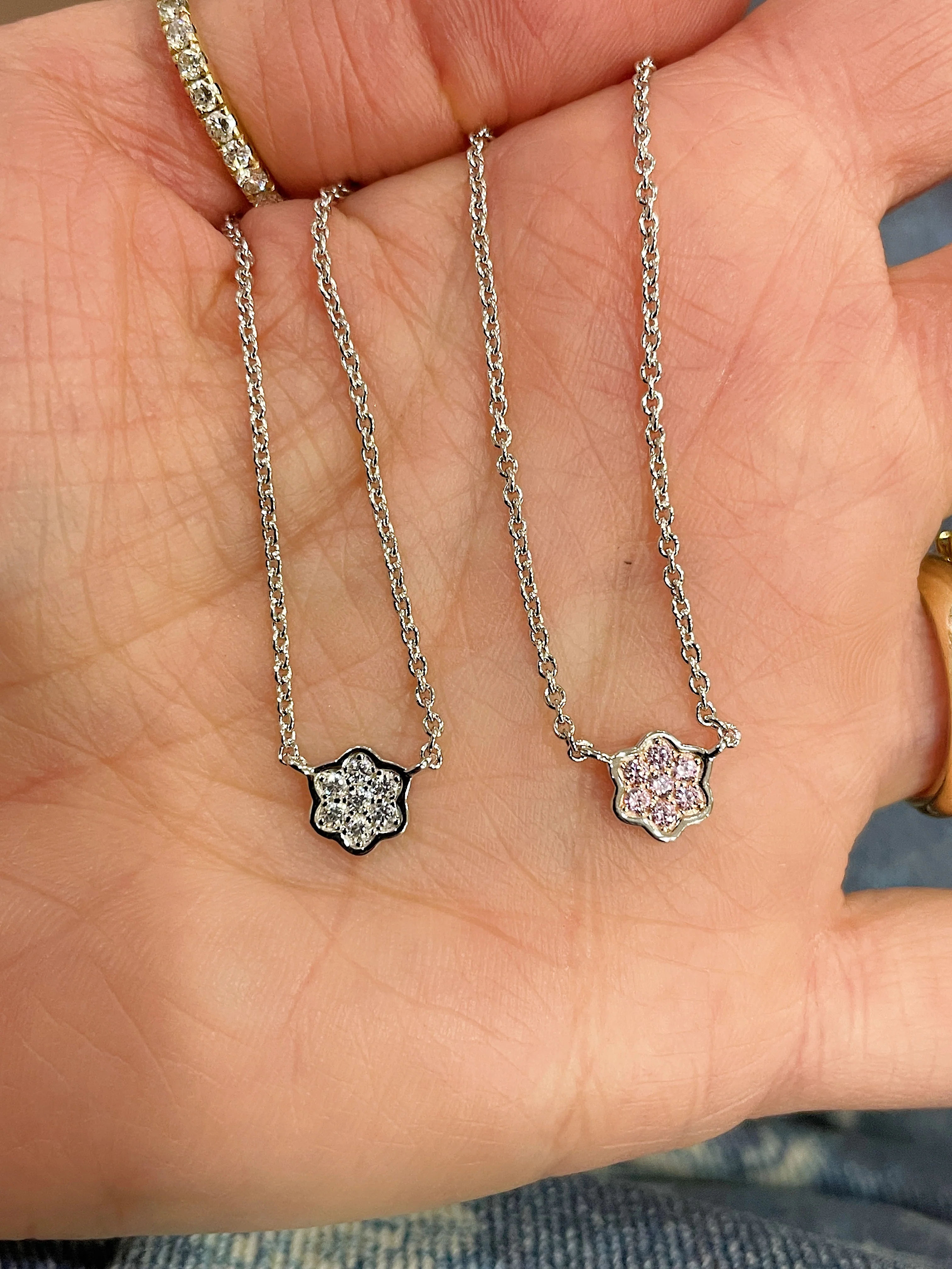 Sterling Silver Flower Necklace - Image 2